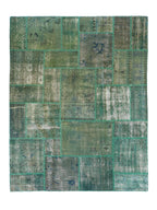 Tappeto Turco Patchwork Decolor Verde