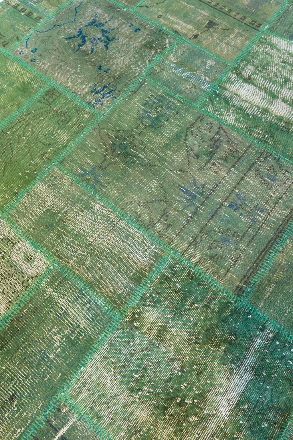 Tappeto Turco Patchwork Decolor Verde