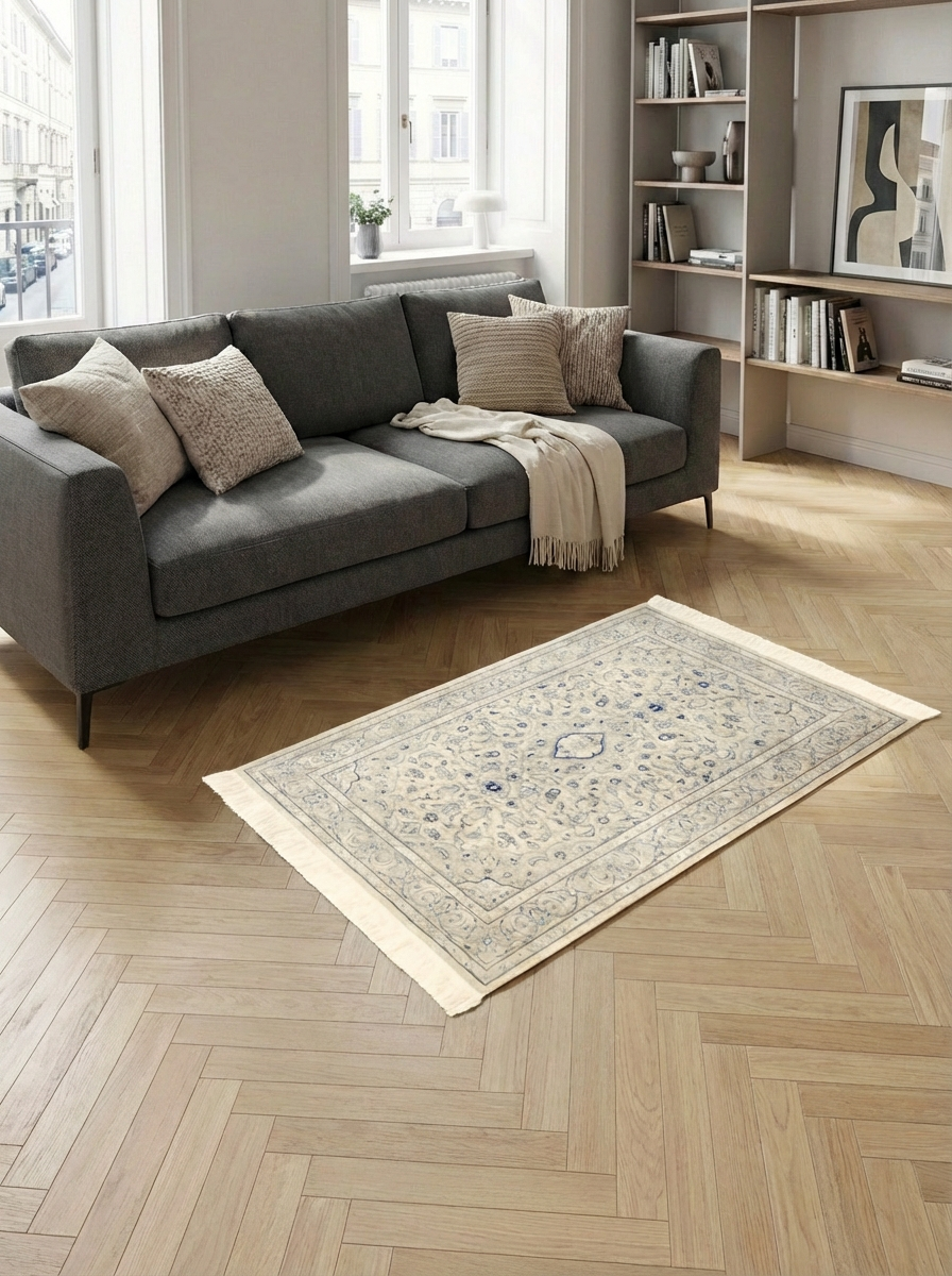 Tappeto persiano Kashan seta extra