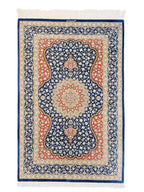 Tappeto persiano Qum seta extra fine
