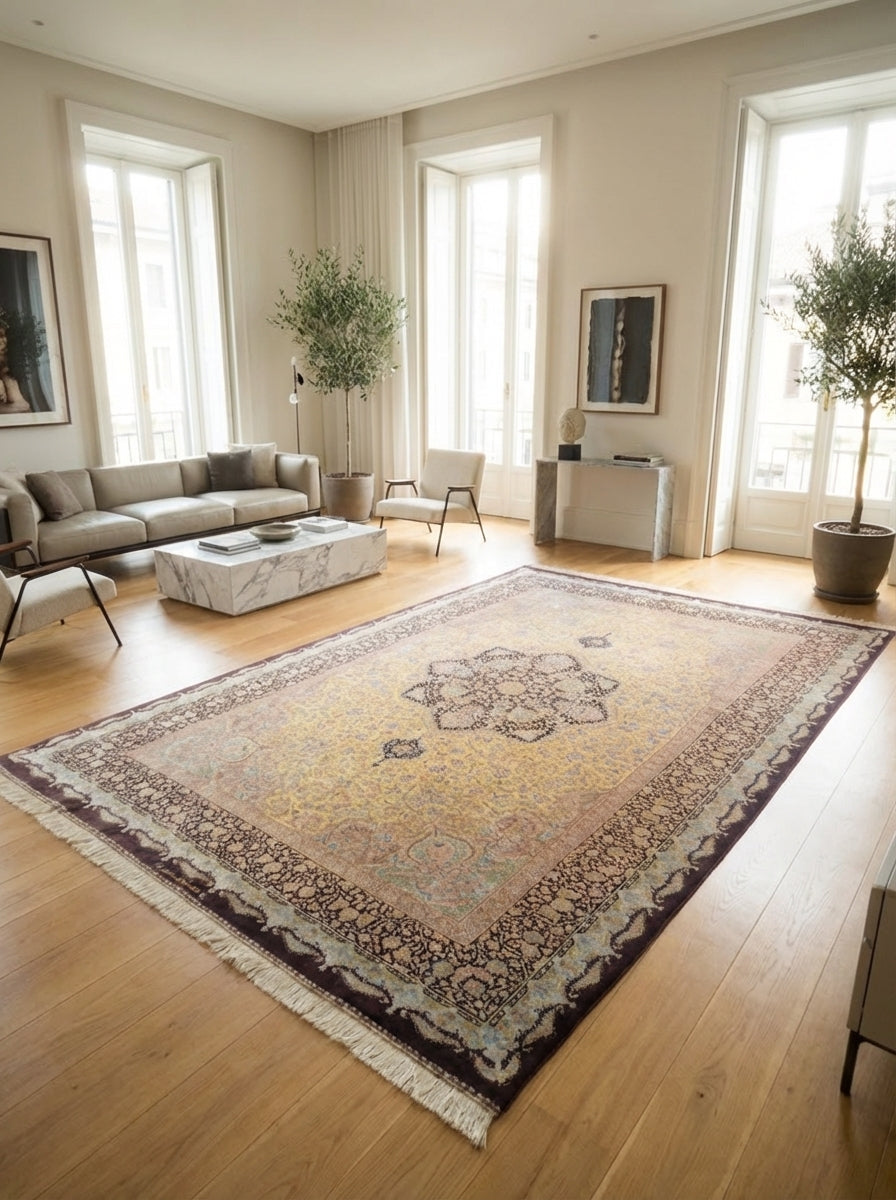Tappeto Persiano Qum Extra Fine in Seta