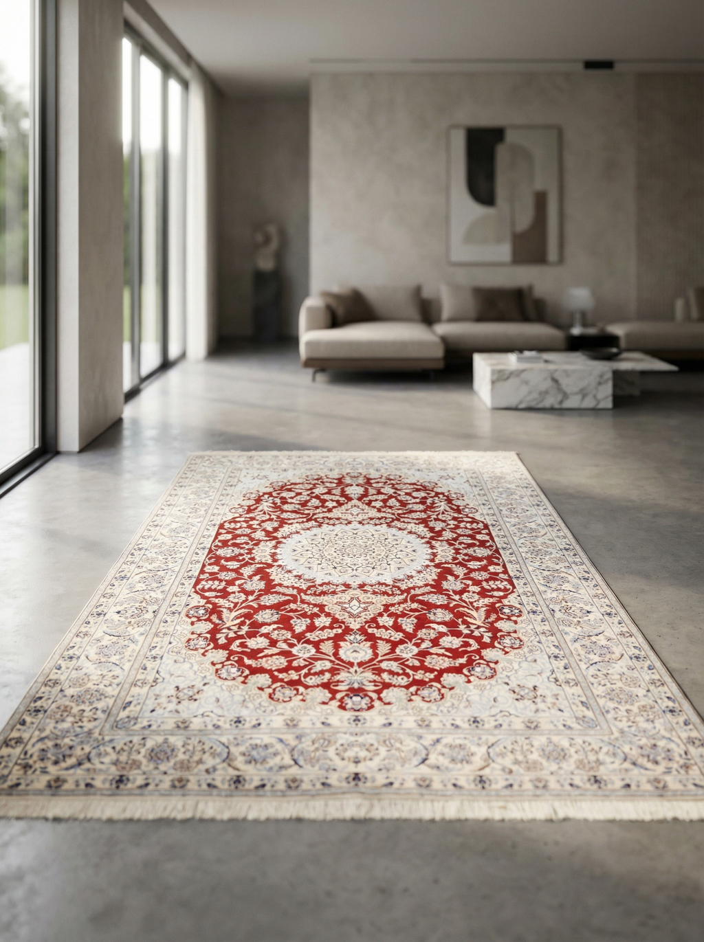 Tappeto persiano Nain 6L extra fine