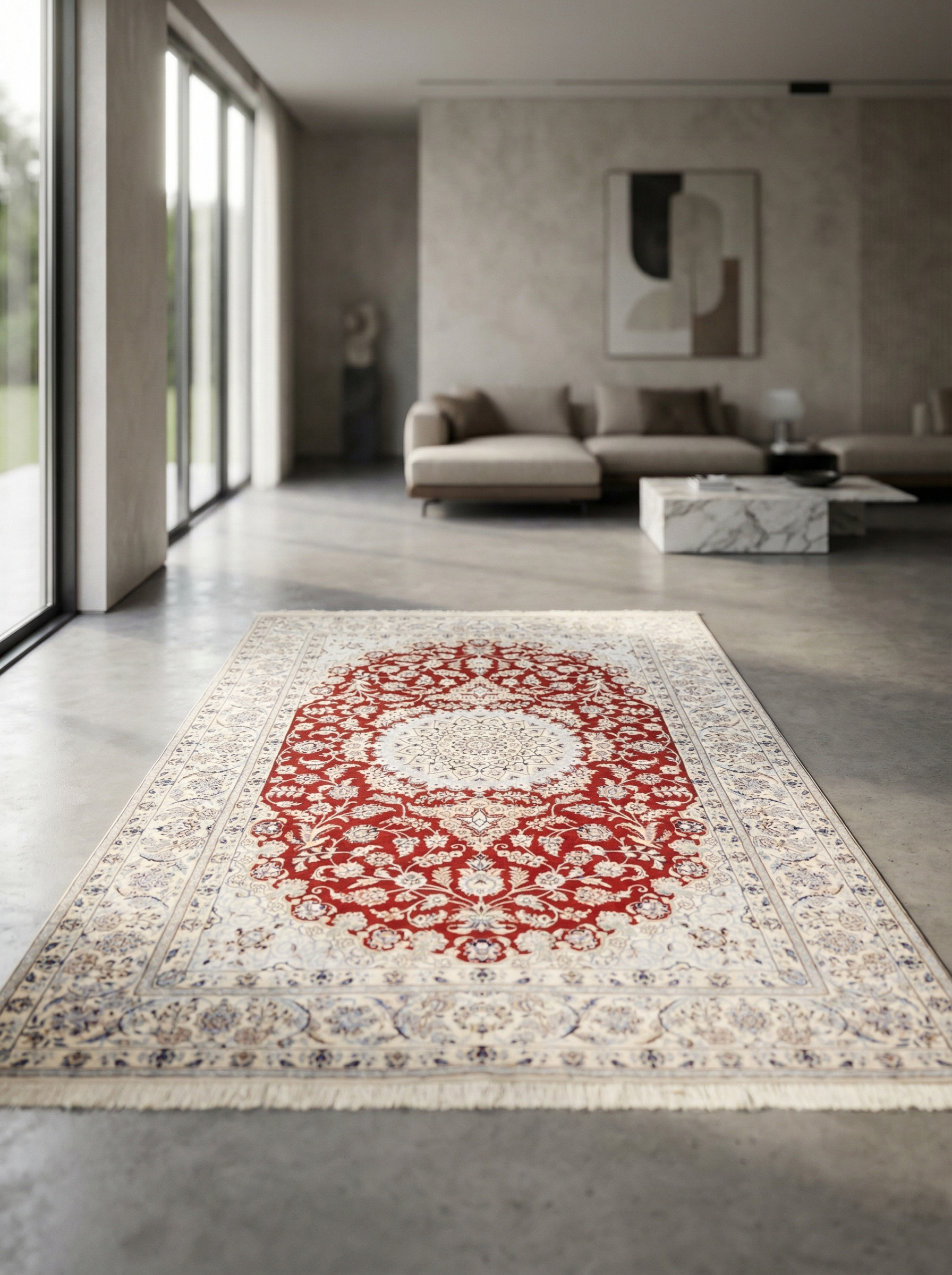 Tappeto persiano Nain 6L extra fine