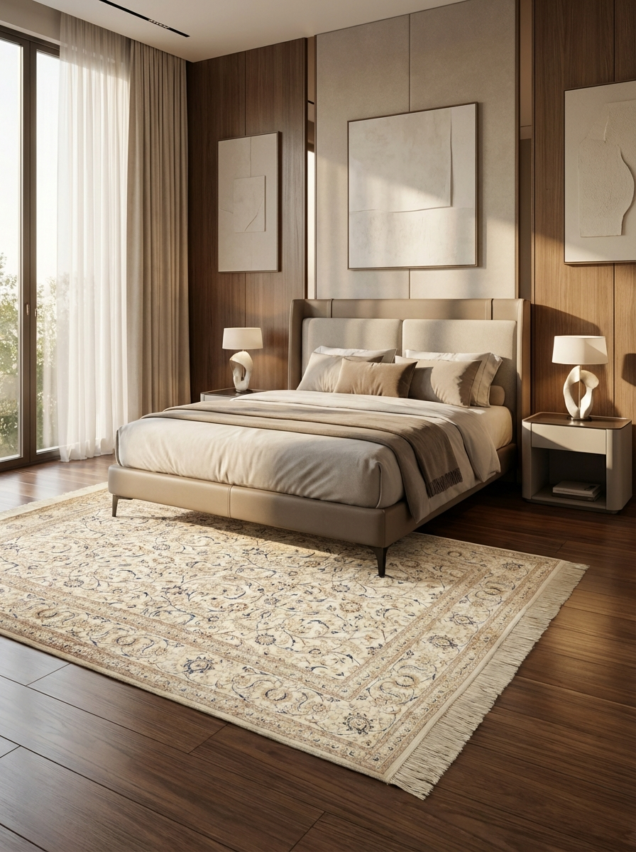 Tappeto persiano Qum seta extra