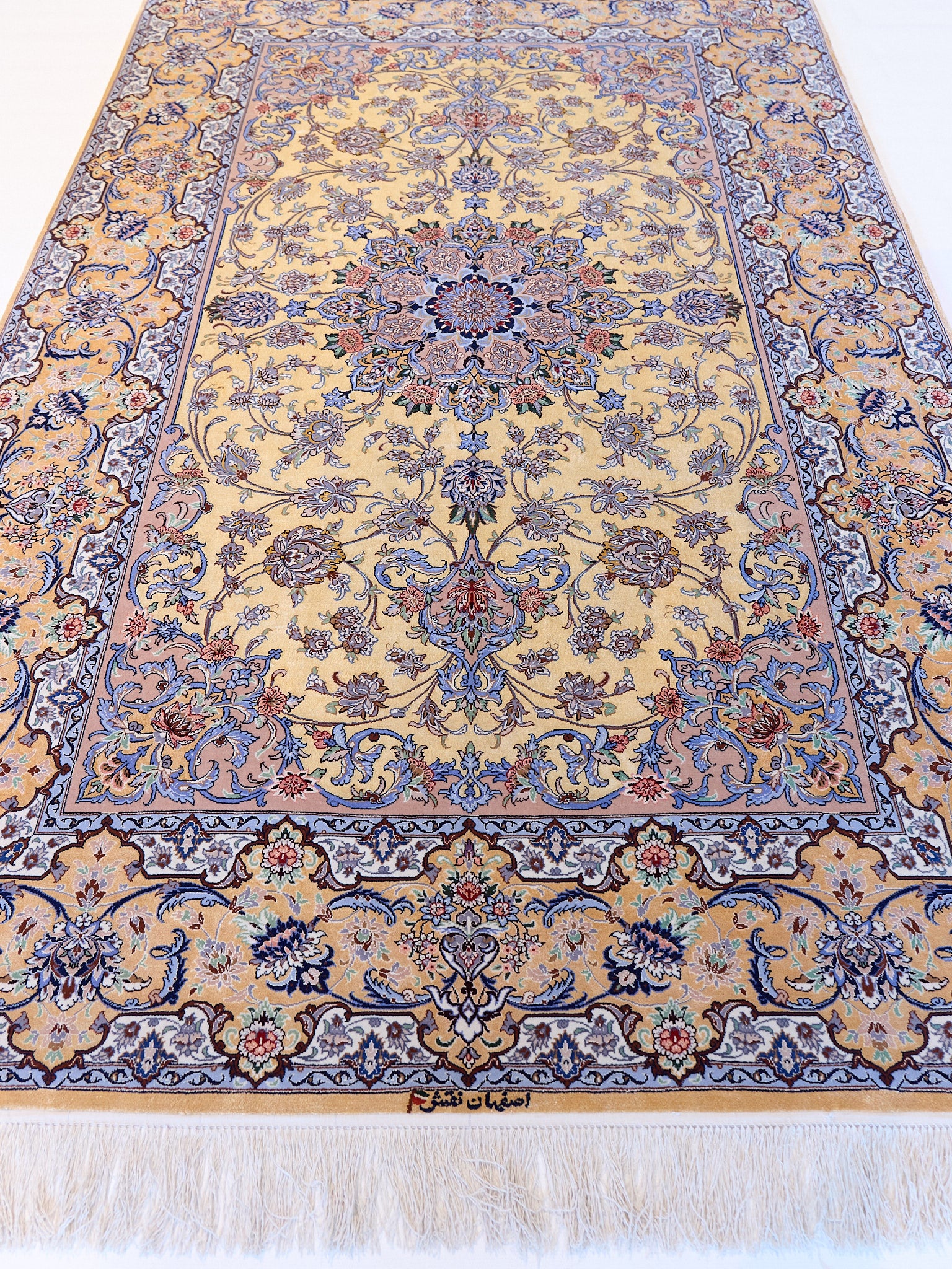 Tappeto Persiano Isfahan Seta Extra Fine