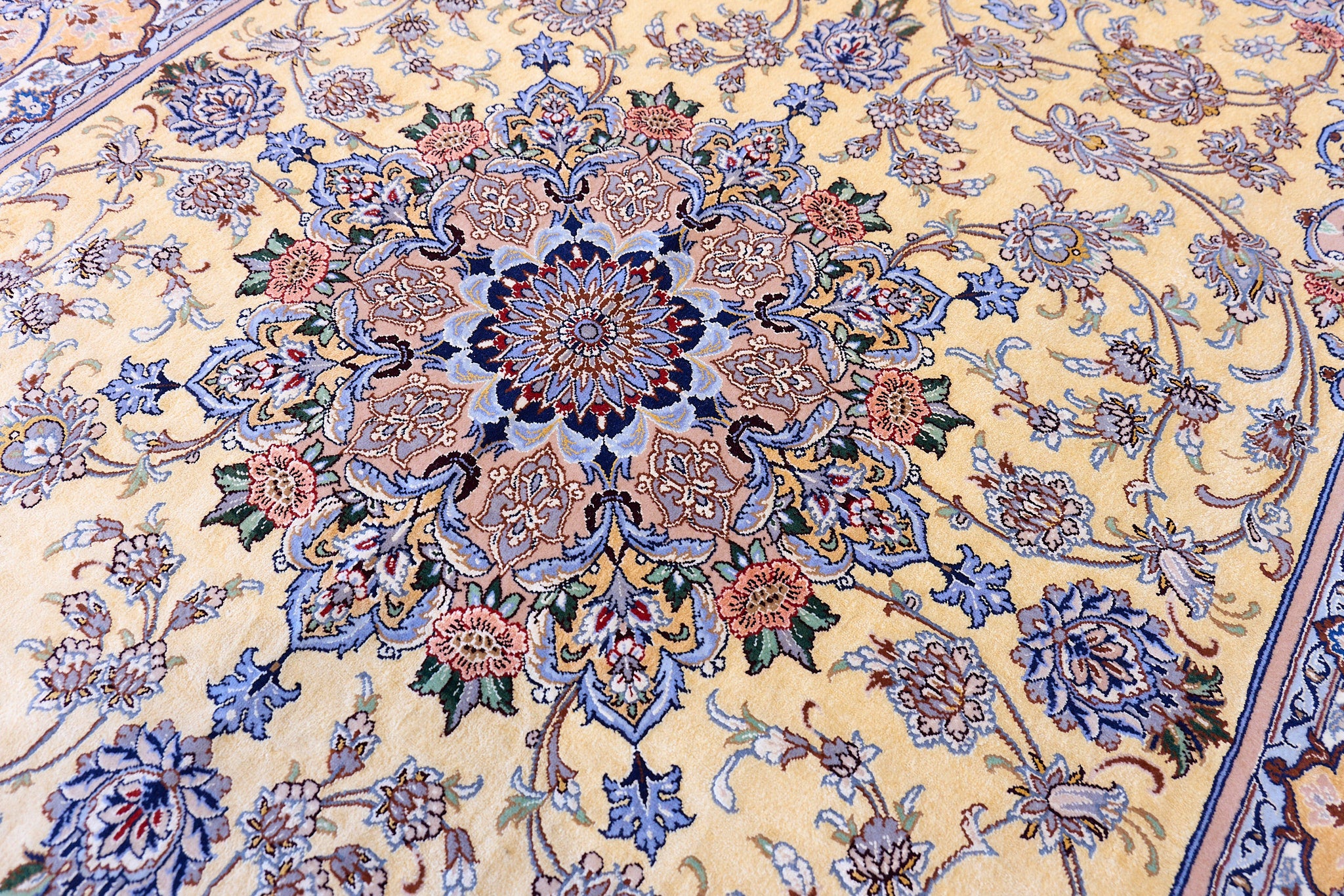 Tappeto Persiano Isfahan Seta Extra Fine