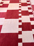 Tappeto Patchwork Kilim Turchia — Toni Rosso & Avorio