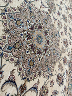 Tappeto Nain 6L extra fine in lana Kork e seta