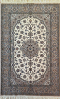Tappeto Nain 6L extra fine in lana Kork e seta