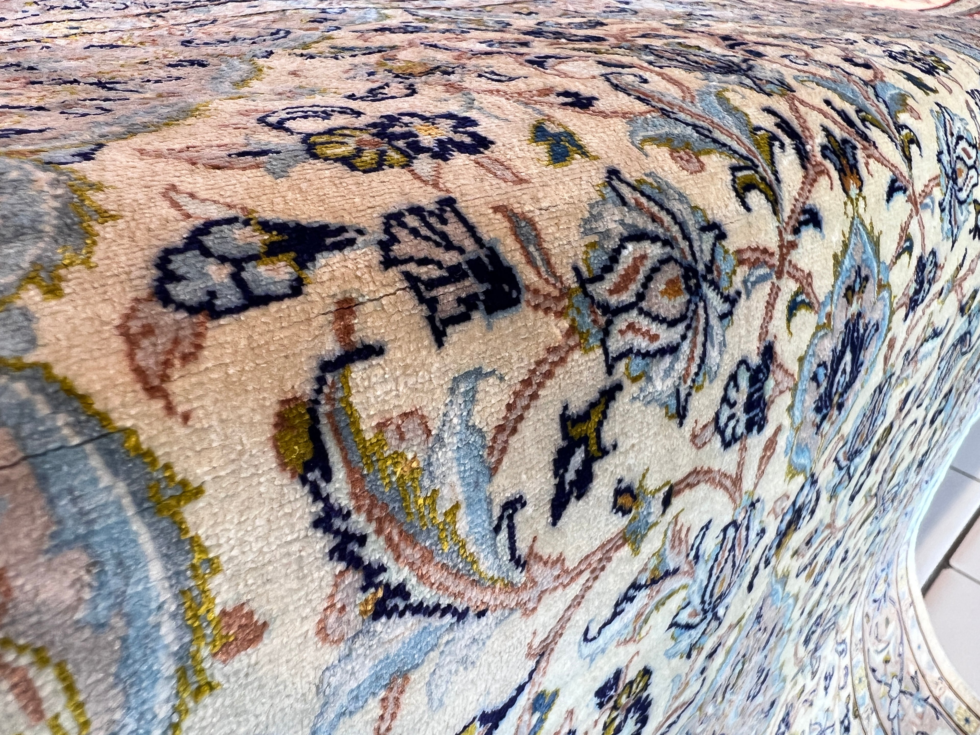 Tappeto persiano Kashan seta extra