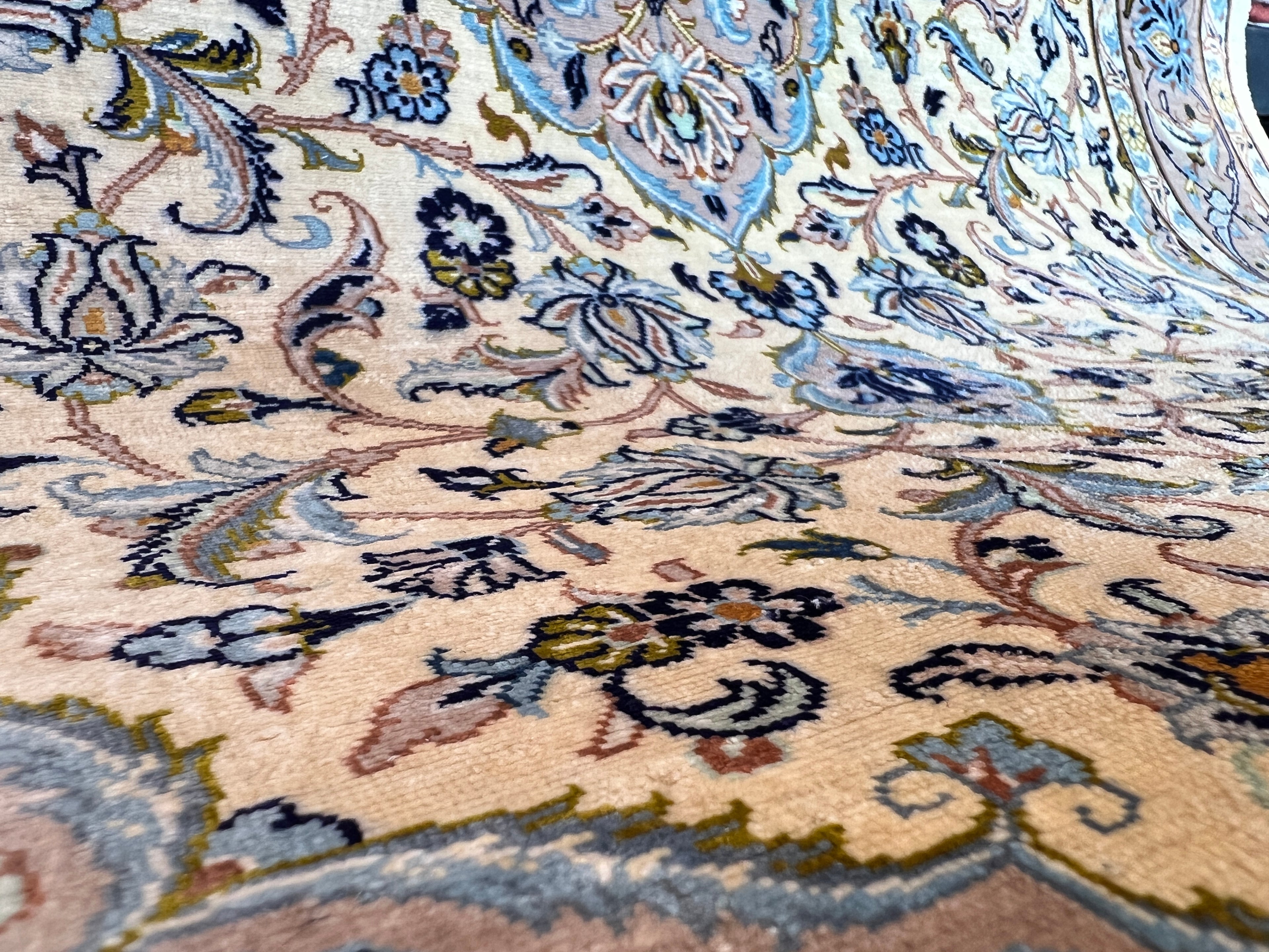 Tappeto persiano Kashan seta extra