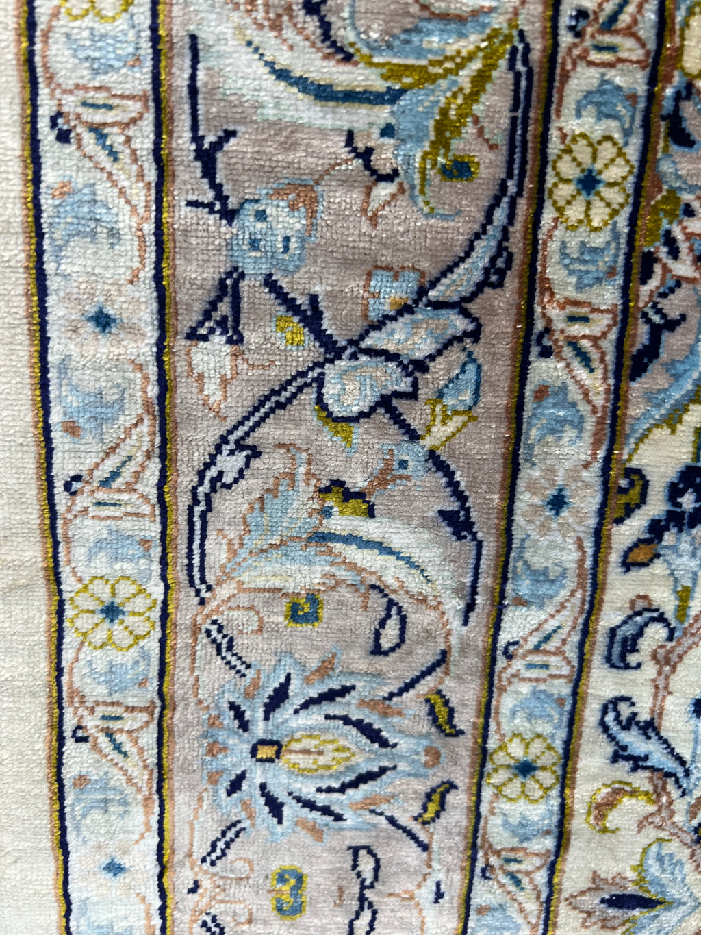 Tappeto persiano Kashan seta extra