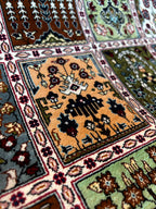Tappeto persiano Qum in seta extra fine