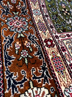 Tappeto persiano Qum in seta extra fine