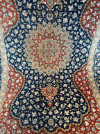 Tappeto persiano Qum seta extra fine