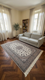 Tappeto Nain 6L extra fine in lana Kork e seta